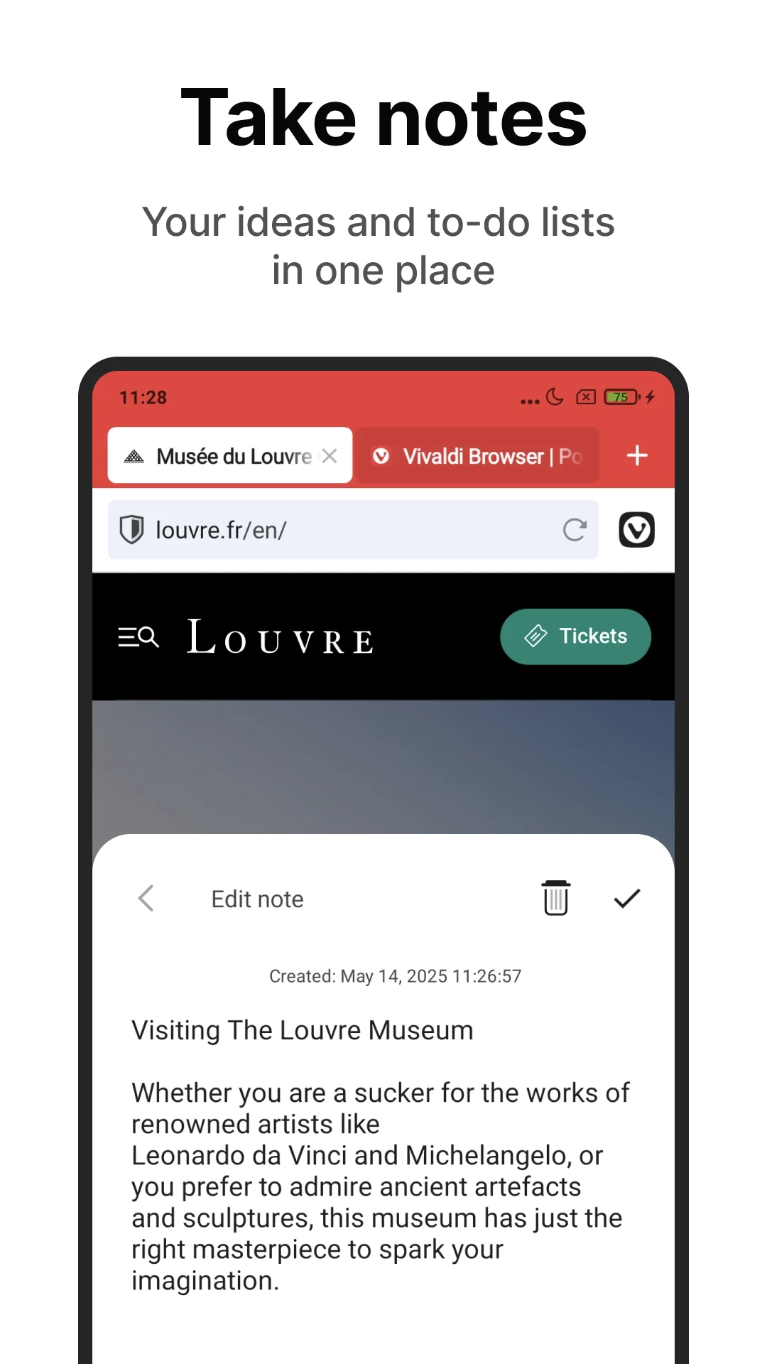 Vivaldi Browser - Fast & Safe screenshot